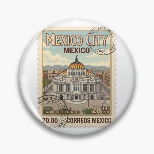 Item preview, Mexico City Palacio De Bellas Artes Travel Stamp designed and sold by k3rstman1.