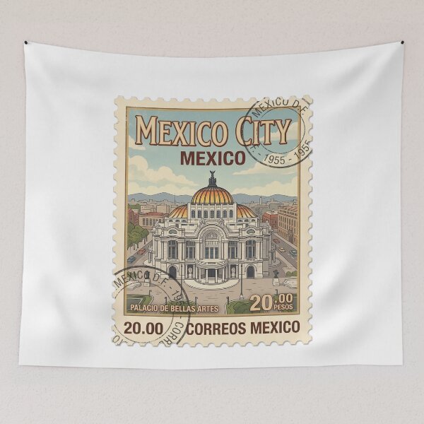 Item preview, Mexico City Palacio De Bellas Artes Travel Stamp designed and sold by k3rstman1.
