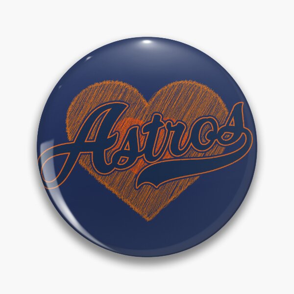 Item preview, Vintage Astros Script Orange Heart Baseball Team Spirit designed and sold by RockTheFeal.