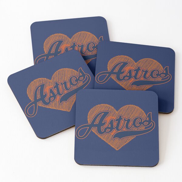 Item preview, Vintage Astros Script Orange Heart Baseball Team Spirit designed and sold by RockTheFeal.