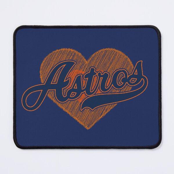Item preview, Vintage Astros Script Orange Heart Baseball Team Spirit designed and sold by RockTheFeal.