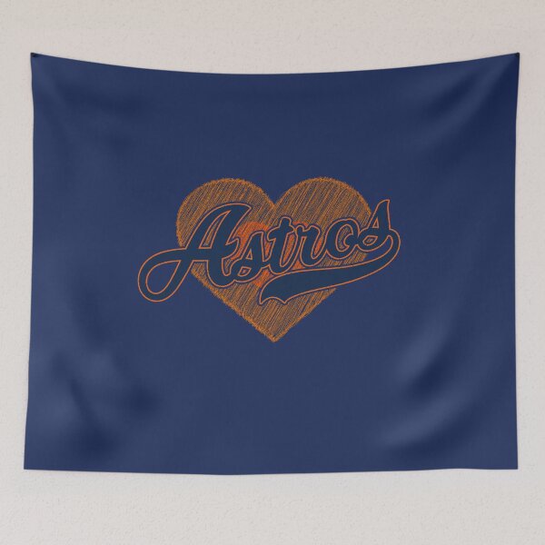 Item preview, Vintage Astros Script Orange Heart Baseball Team Spirit designed and sold by RockTheFeal.