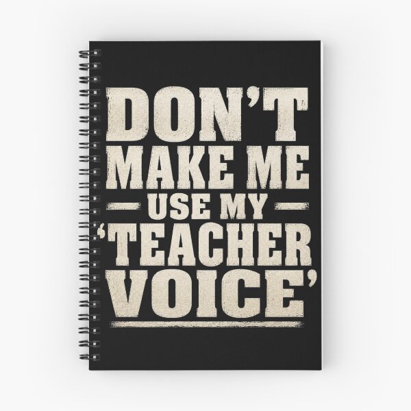 Item preview, Funny Teacher Gift Don't Make Me Use My Teacher Voice Retro Quote Art designed and sold by thoughtswear.