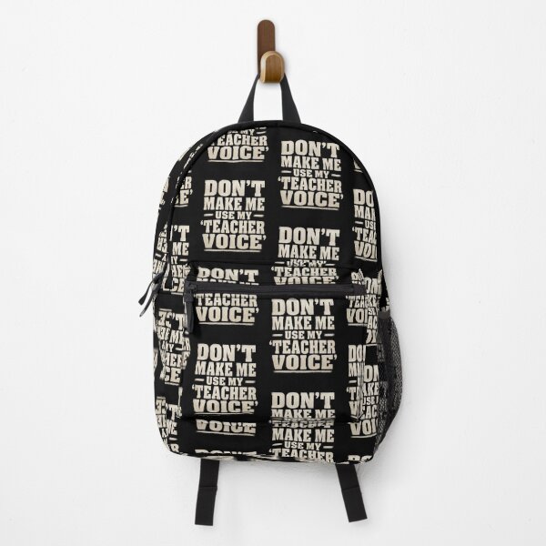 Item preview, Funny Teacher Gift Don't Make Me Use My Teacher Voice Retro Quote Art designed and sold by thoughtswear.