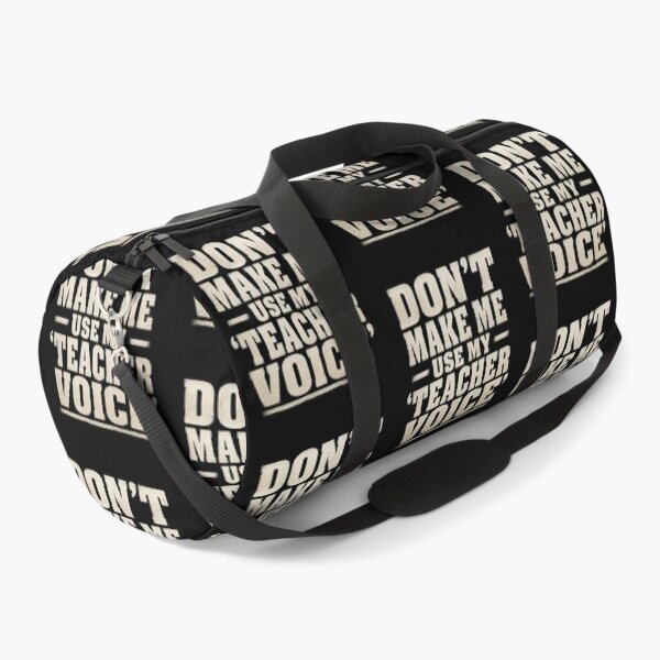 Item preview, Funny Teacher Gift Don't Make Me Use My Teacher Voice Retro Quote Art designed and sold by thoughtswear.