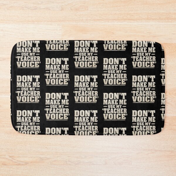 Item preview, Funny Teacher Gift Don't Make Me Use My Teacher Voice Retro Quote Art designed and sold by thoughtswear.