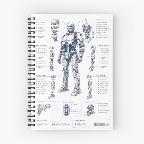 Item preview, ROBOCOP| 80s Sci-Fi Technical Schematic designed and sold by MAMPYBASS.