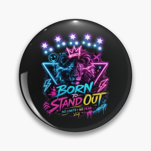 Item preview, Neon Lion Streetwear | Born To Stand Out designed and sold by CREATIVE HIVE.
