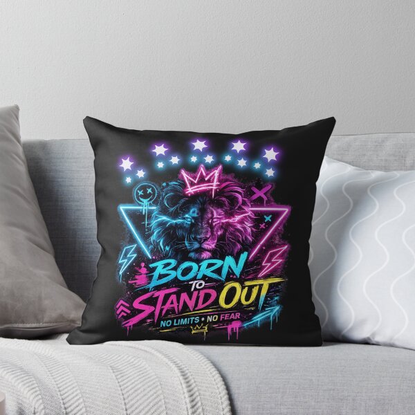 Item preview, Neon Lion Streetwear | Born To Stand Out designed and sold by CREATIVE HIVE.