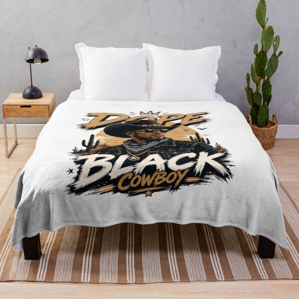 Item preview, Dope Black Cowboy T-Shirt – Cool Western Streetwear Graphic Tee Urban Cowboy Style designed and sold by Artimax-Studio.