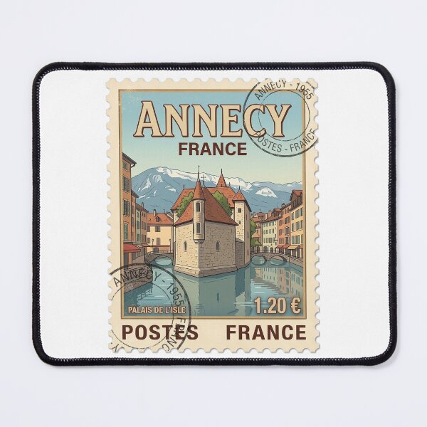 Item preview, Annecy France Palais De L'Isle Vintage Travel Stamp designed and sold by k3rstman1.