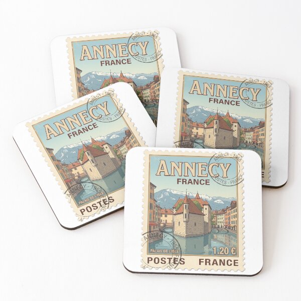 Item preview, Annecy France Palais De L'Isle Vintage Travel Stamp designed and sold by k3rstman1.