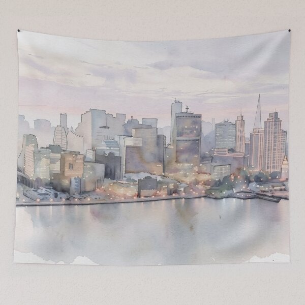 Item preview, Lights Along the Bay designed and sold by RdeB.