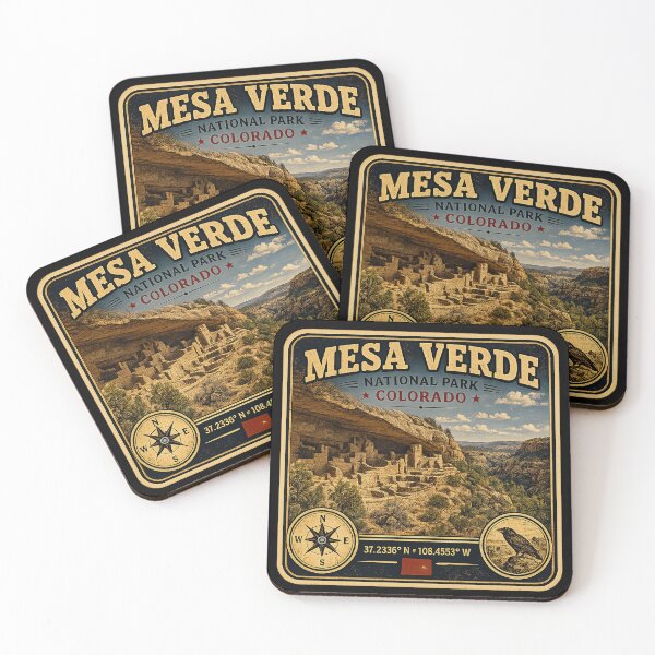 Item preview, Mesa Verde National Park Vintage Travel Sticker | Colorado Cliff Palace Adventure designed and sold by naturalsurvival.