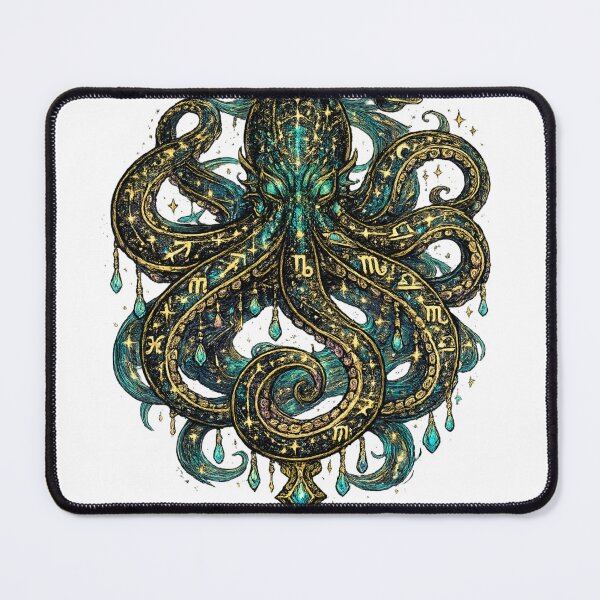 Item preview, Cosmic Zodiac Octopus | Celestial Sea Monster | Mystical Astrology Ocean Art designed and sold by irfanshikh.