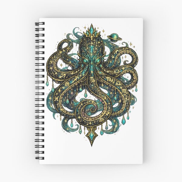 Item preview, Cosmic Zodiac Octopus | Celestial Sea Monster | Mystical Astrology Ocean Art designed and sold by irfanshikh.