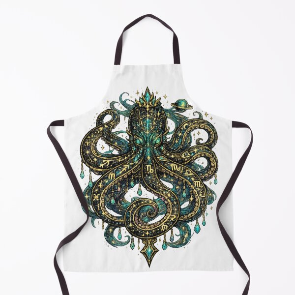 Item preview, Cosmic Zodiac Octopus | Celestial Sea Monster | Mystical Astrology Ocean Art designed and sold by irfanshikh.