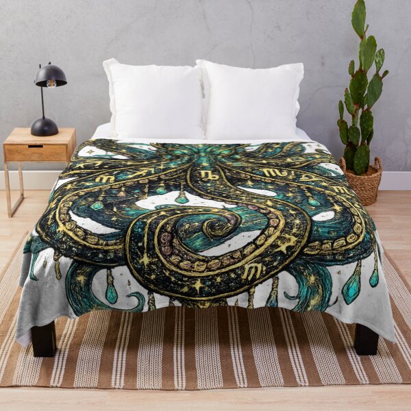 Item preview, Cosmic Zodiac Octopus | Celestial Sea Monster | Mystical Astrology Ocean Art designed and sold by irfanshikh.