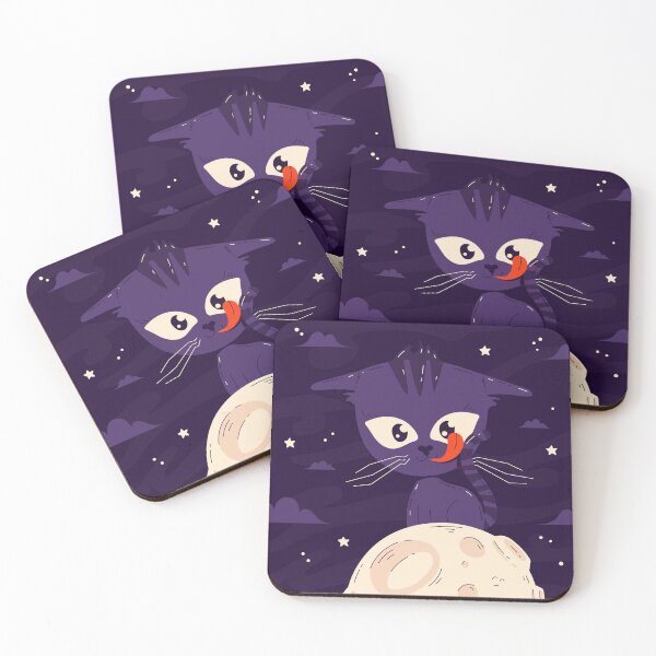 Item preview, Crazy Space Cat on The Moon designed and sold by store52.