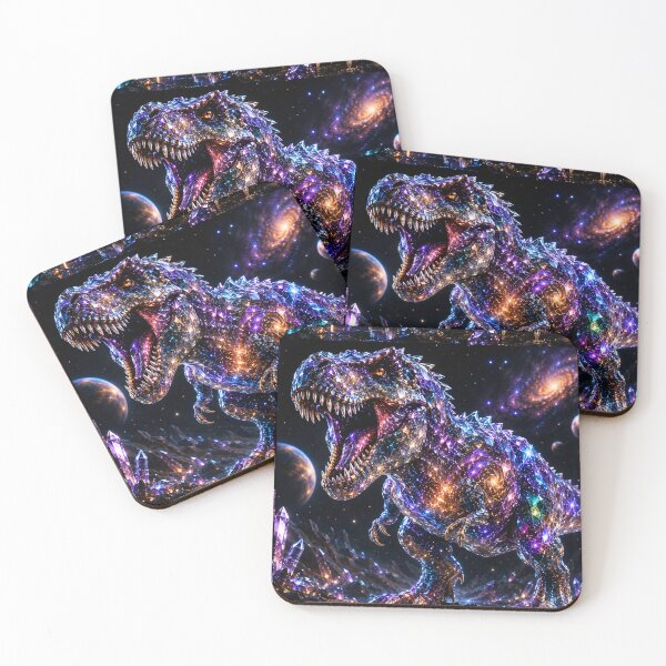 Aperçu de l'œuvre Crystal Planet T-Rex créée et vendue par AwesomeDigiShop.
