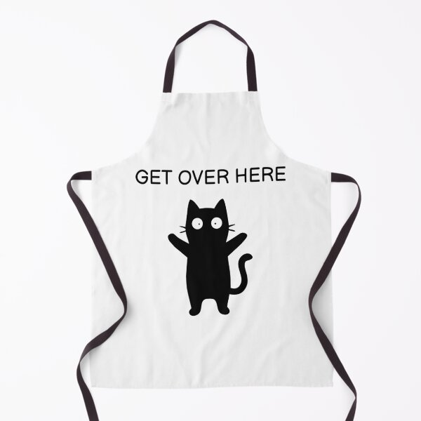 Item preview, Get Over Here Funny Black Cat Sticker designed and sold by FUEGO & NOX.