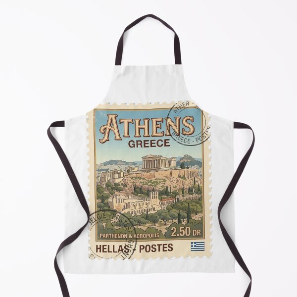 Item preview, Vintage Athens Greece Parthenon Acropolis Travel Stamp designed and sold by k3rstman1.
