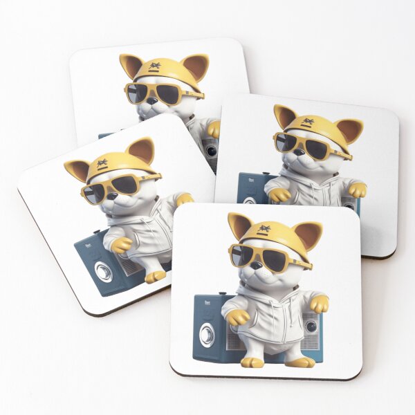 Item preview, Cool 3D French Bulldog with Sunglasses & Retro Radio designed and sold by ArhaanFashions.
