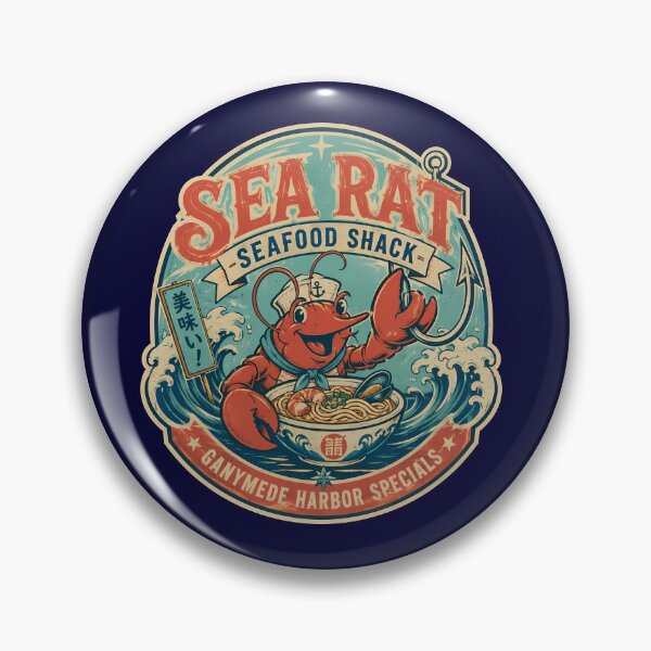 Item preview, Ganymede Sea Rat Seafood Shack Emblem designed and sold by agearb.