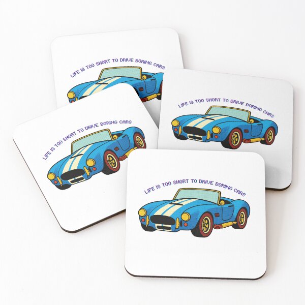 Item preview, Life Is Too Short To Drive Boring Cars Retro Roadster Pop Art designed and sold by Alexacarmen.