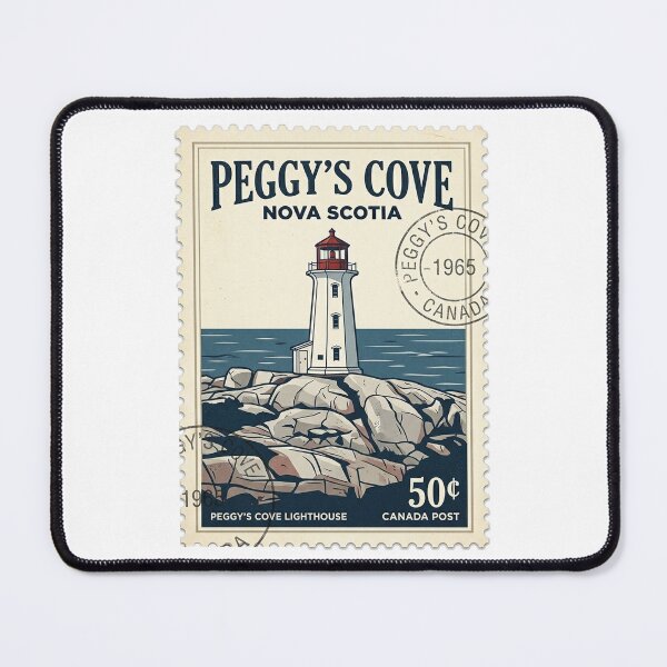 Item preview, Vintage Peggy's Cove Lighthouse Canada Travel Stamp designed and sold by k3rstman1.