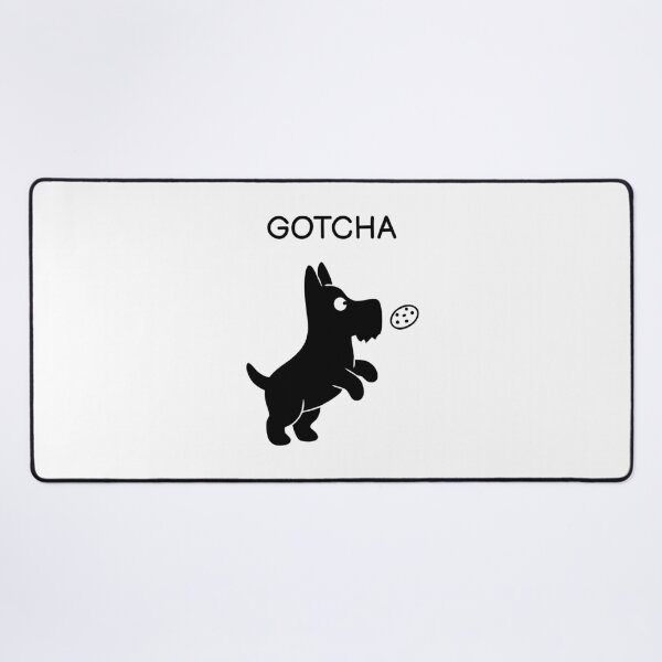 Item preview, Gotcha Funny Black Dog Sticker designed and sold by FUEGO & NOX.