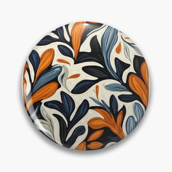Item preview, Navy & Orange Botanical Leaf Phone Case – Modern Abstract Floral  designed and sold by CosmoMerchStore.
