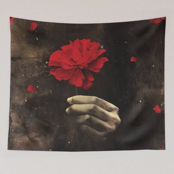Item preview, Poster Hadestown Red Flower designed and sold by pameLlapOllis.