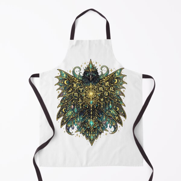 Item preview, Celestial Zodiac Raven | Mystic Astrology Bird | Cosmic Fantasy Gothic Art designed and sold by irfanshikh.
