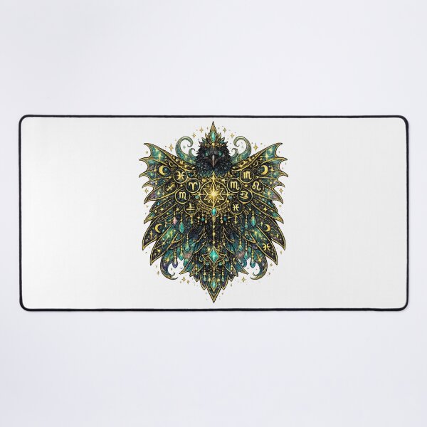 Item preview, Celestial Zodiac Raven | Mystic Astrology Bird | Cosmic Fantasy Gothic Art designed and sold by irfanshikh.