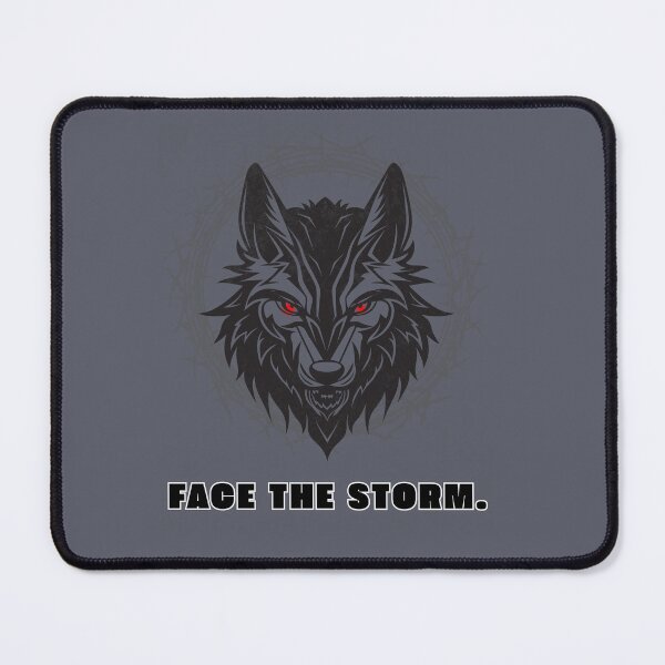 Item preview, Face the Storm Wolf designed and sold by AhmadAnnaPrints.