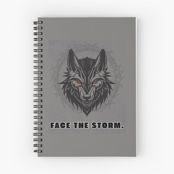 Item preview, Face the Storm Wolf designed and sold by AhmadAnnaPrints.