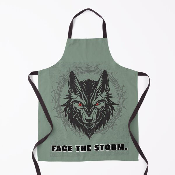 Item preview, Face the Storm Wolf designed and sold by AhmadAnnaPrints.