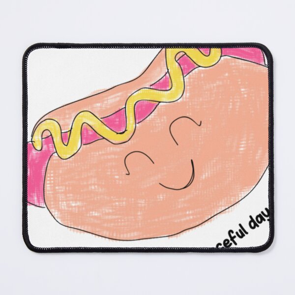 Item preview, I Will Have a Peaceful Day Hotdog  designed and sold by hamballester.