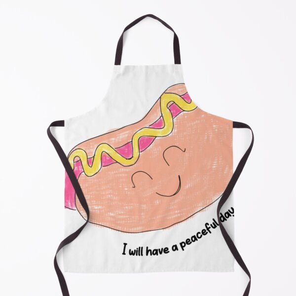 Item preview, I Will Have a Peaceful Day Hotdog designed and sold by hamballester.