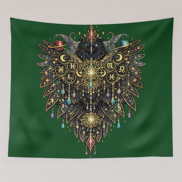 Item preview, Cosmic Zodiac Owl | Celestial Astrology Guardian | Fantasy Mystic Art designed and sold by irfanshikh.