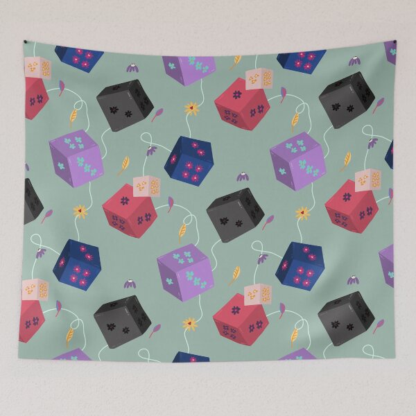 Item preview, Flower and dice pattern  designed and sold by M.lodhi.