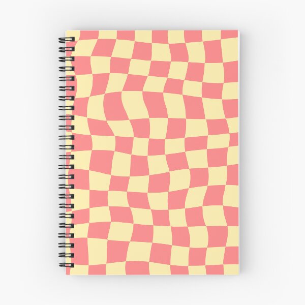 Item preview, Warped Pink and Cream Chequered Pattern designed and sold by Jeallan Designs.