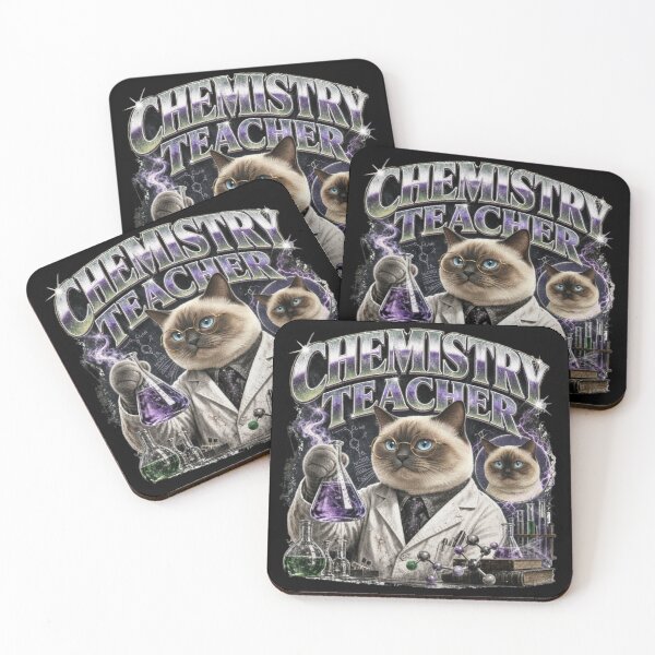 Item preview, Siamese Cat Chemistry Teacher Science Vintage T-Shirt | Funny Science Professor Teacher Gift designed and sold by illeN-Art-World.