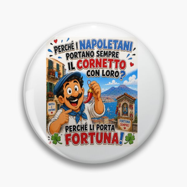 Item preview, Funny Lucky Cornicello – Italian Good Luck Cartoon Joke designed and sold by RipantinaFantasy .