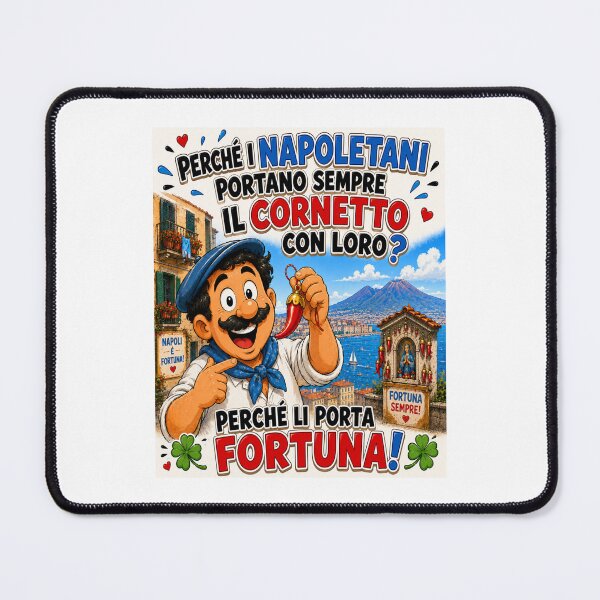 Item preview, Funny Lucky Cornicello – Italian Good Luck Cartoon Joke designed and sold by RipantinaFantasy .