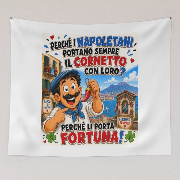 Item preview, Funny Lucky Cornicello – Italian Good Luck Cartoon Joke designed and sold by RipantinaFantasy .