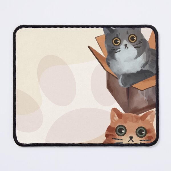 Item preview, Cute Cats in Cardboard Boxes | Kawaii Cat Illustration | Adorable Kitten Lover Gift designed and sold by Rohinirohi029.