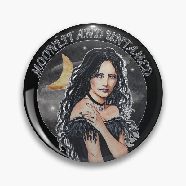 Item preview, Gothic Witch Portrait Celestial Moon Art designed and sold by esmavart.