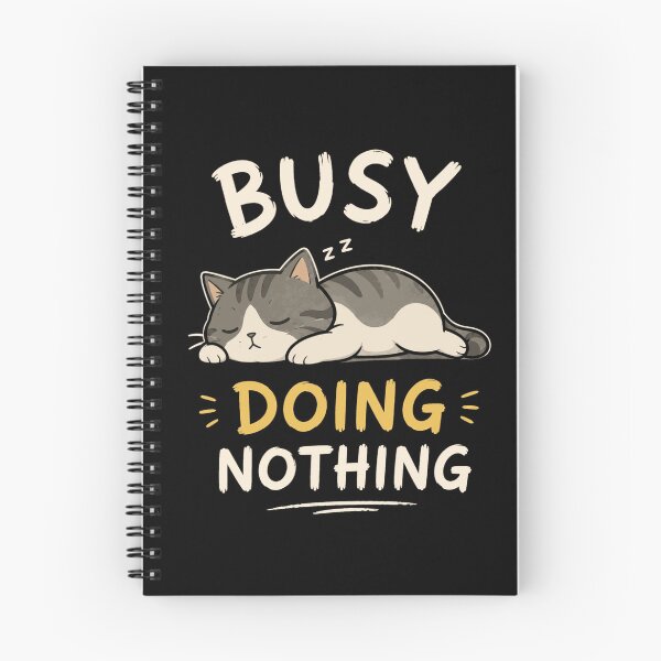 Item preview, Busy Doing Nothing Funny Sleeping Cat Meme designed and sold by JalwaWear.